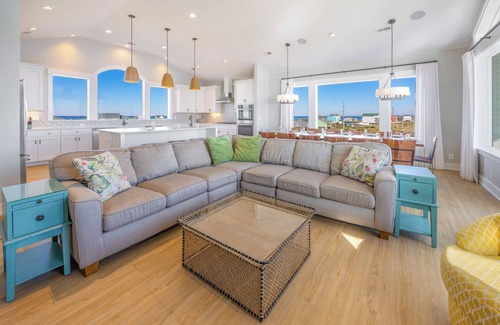 Hatteras House | Premier Oceanfront Dog Friendly w/Pool, Hot Tub, Elevator, Theater, Much More