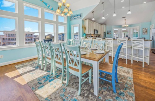 Rodanthe House | Premier Oceanfront Dog Friendly w/Pool, Hot Tub, Elevator, Theater and Game Rms