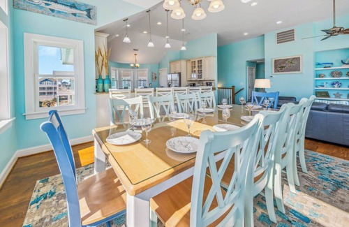 Rodanthe House | Premier Oceanfront Dog Friendly w/Pool, Hot Tub, Elevator, Theater and Game Rms