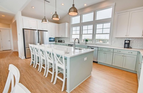 Salvo House | Premier Oceanside Dog Friendly w/Pool, Elevator, Hot Tub, Golf Simulator, More!