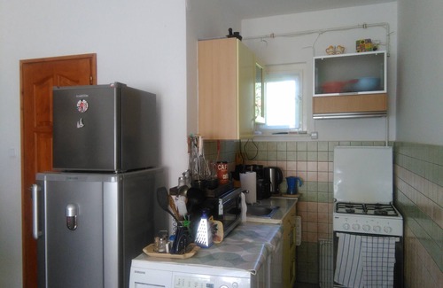 Balatonmariafurdo House | Pretty terrace, air conditioning, 2 bedrooms, baby bed, barbecue area, parking