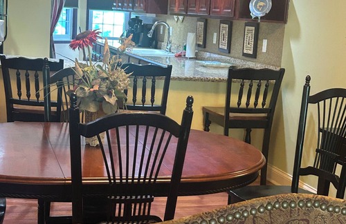 Gatlinburg Condo | PRICE DROP Back on the market corner 2-bedroom on the creek with Mountain View’s