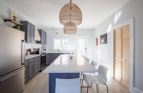 Marblehead House | Prime location in town w parking! Walk to beach, shops & harbor-Sleeps 9