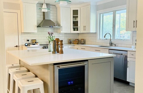 East Quogue House | Pristine, all new modern home with pool and dockn