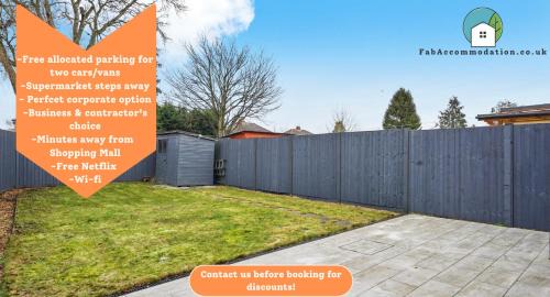 Patchway Apartment | Private 2Bed-Parking & Garden-By FabAccommodation
