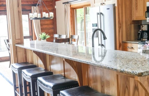Turtle Lake Cabin | Private 4000 SF Lakefront Home w/Fireplaces, Game Room, Fiber Internet, Deck