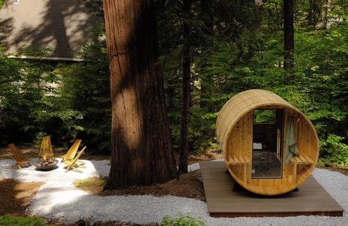 Arnold Cabin | Private A-Frame Cabin w/Sauna Hot Tub Projector Fire Pit