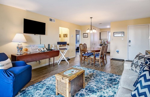 Tybee Island Condo | Private balcony overlooking the beach!