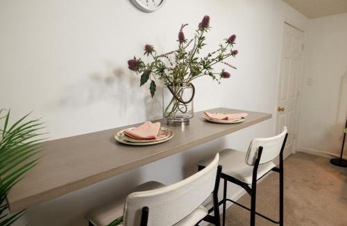 Lawrenceville Apartment | Private Basement Stay with Firepit Perfect for Families