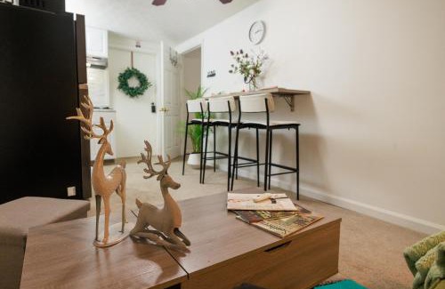 Lawrenceville Apartment | Private Basement Stay with Firepit Perfect for Families