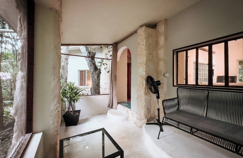 Akumal House | Private casita in lush jungle oasis with a/c, pool, gym, fiber wifi and laundry