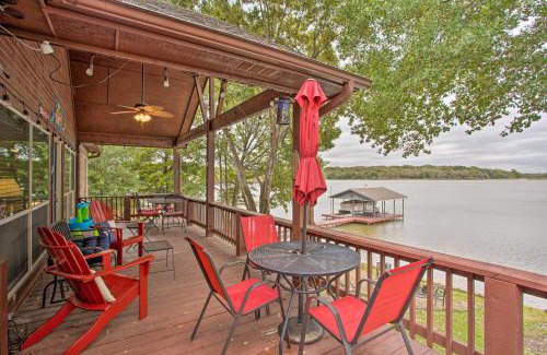 Log Cabin House | Private Dock and Fire Pit Cedar Creek Lake Home