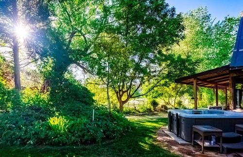 Virgin RV Rental | Private glamping venue, prohibition barn, pool, spa, horses and more