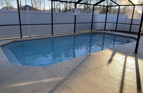 Candler House | Private Home Screened in Patio and Pool with Privacy Fence