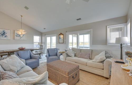Ocean City Beach House | Private Hot Tub and Dock North Topsail Beach Home