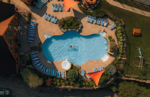 Fiddler Lake Resort Ski Chalet | Private Hot Tub Sauna Indoor pool ski Monopoly