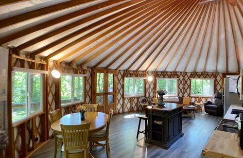 Meadows Of Dan House | Private, romantic 720 ft yurt on dead end road 3.5 miles from Blue Ridge Parkway
