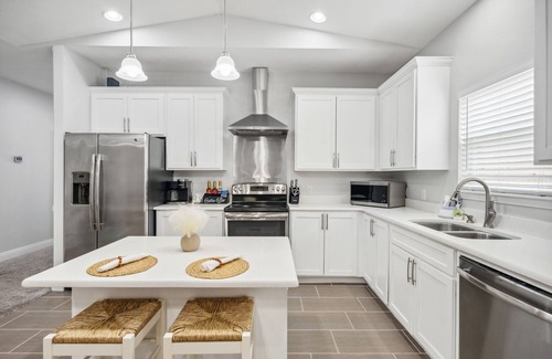 Inlet Beach Heights House | Private Swim Spa Family-Friendly Large One-Story Home Near 30A