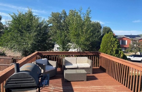 Security-Widefield House | Private, themed Lux King bedroom in shared home- Close to Airport