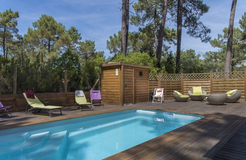 Lacanau-Ocean Villa | Proche Plages Sud et Centre Village. Villa Avec Piscine Dans Résidence Calme
