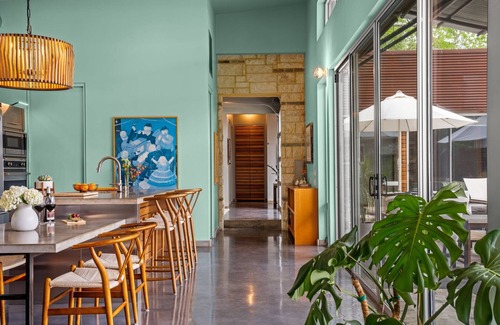 Fredericksburg House | Published in DWELL! The ART House! Private, In-Town, POOL, a rare find!