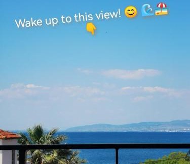 Agia Triada Apartment | Pure BLISS Luxury Beachfront Apartment with Panoramic Sea Views, Electric BBQ, Gym Equipment and More