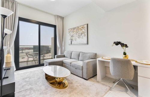 Jebel Ali Apartment | PVH - Modern 1BR Near Metro - Alexis Tower
