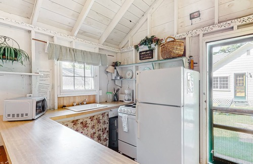Moultonborough Cottage | Quaint cottage with wood fireplace, lake views, community dock, beach & firepit