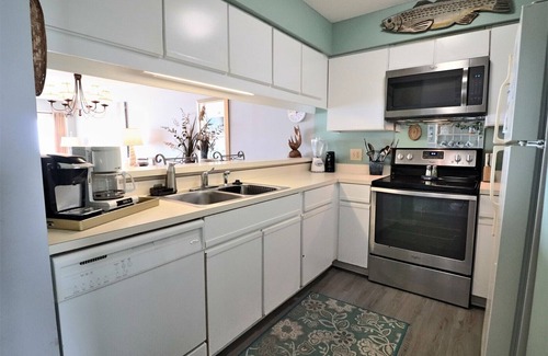 Topsail Beach Condo | "Queen's Grant E-215" Oceanfront Condo, Community Pool, Boat Docks
