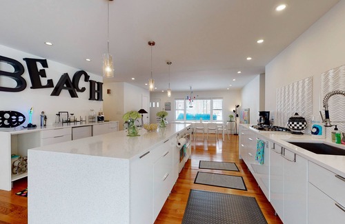 New Buffalo House | Quiet downtown home with hot tub, firepit, washer/dryer - walk everywhere