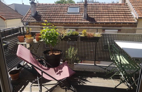 Malakoff Apartment | Quiet duplex terrace apartment 10 minutes from Paris by bike