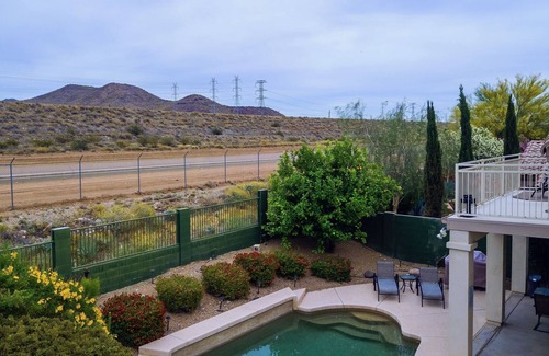 Aztec Corridor Villa | Quiet Home with Mountain View & Pool 4BD/3BTH in family neighborhood - Sleeps 12