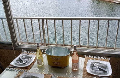 Saint-Cyprien Plage Apartment | Quiet marina apartment with breathtaking views