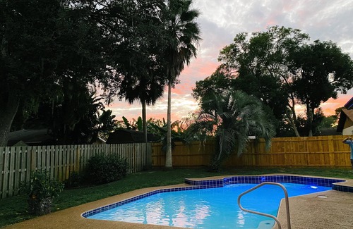 Port Orange House | Quiet retreat with private yard and salt water pool near Daytona Shores