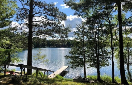 Kalkaska Cottage | QUINN CABIN on Log Lake (Kalkaska, MI): 2 bedroom, 1 bathroom, Lakefront, Wi-Fi, Fire Pit
