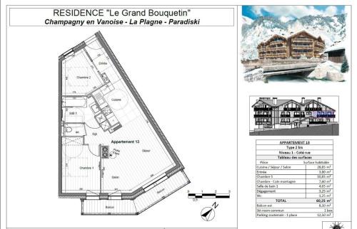 Champagny-en-Vanoise Apartment | Résidence Le Grand Bouquetin - 3 Pièces pour 6 Personnes MAE-0004