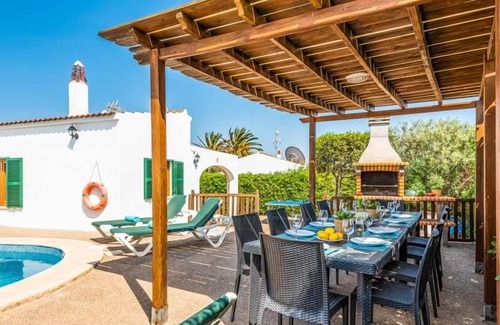 Cala en Blanes Villa | R 5024 Villa Marqus with Dishwasher, Dining Facilities & Table Tennis.