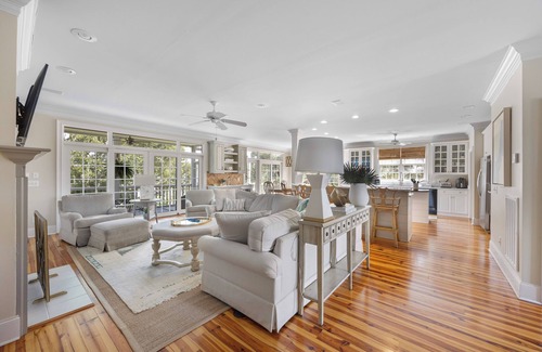 Pawleys Island House | Raised Beach House, Outdoor Living, Rooftop Deck, Grill, Walk to Beach and Creek