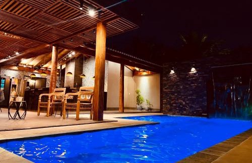 Olimpia House | Recanto Quinta das Palmeiras, Casa com Piscina Aquecida, até 16 pessoas, Perto dos Parques, Olímpia-SP