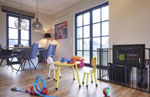 Kreptitz House | Reetland am Meer - Premium Reetdachvilla mit 3 Schlafzimmern, Sauna, Kamin und Massagesessel F05