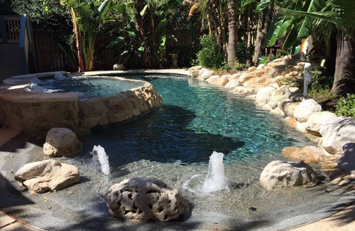 San Jacinto House | Relax In your Private Lagoon Pool, Galveston's Best Backyard!