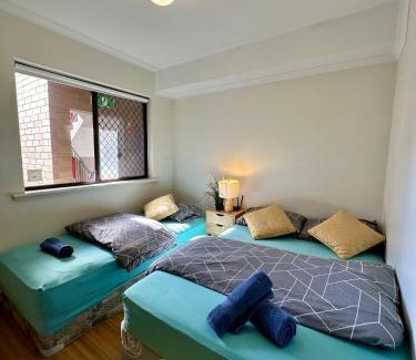 Adelaide Central Business District Apartment | Relaxing park view 2 bedrooms apartment Free Wi-Fi