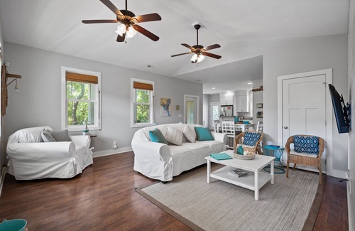 Long Beach House | Relaxing Screened Porch, Hot Tub, and Walk to the Beach