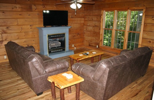 Bryson City Cabin | Renovated Log Cabin, Roaring Creek right out back door, Hot Tub