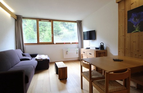 Flaine Apartment | Renovated Studio for 4 in Andromède Residence, Close to Slopes and Shops
