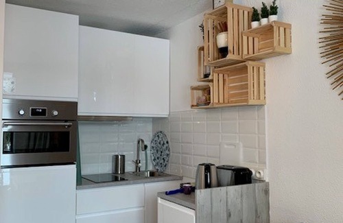 Flaine Apartment | Renovated Studio for 5, Ski-In/Ski-Out, Close to Shops, South-Facing Balcony