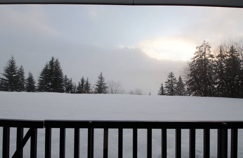 Flaine Apartment | Renovated Studio for 5, Ski-In/Ski-Out, Close to Shops, South-Facing Balcony