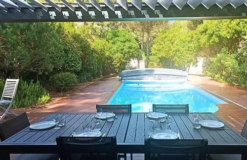 Biscarrosse Plage Villa | Residence 132verdier-biscarrosse - 132 Verdiers - Pleasant spacious villa with heated pool