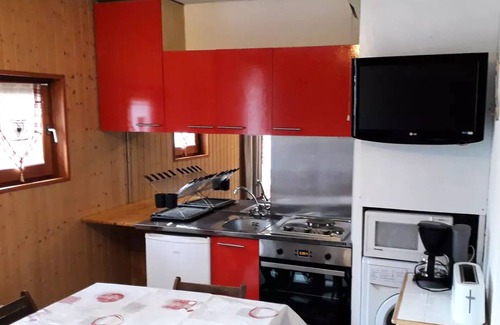 Valloire Apartment | Residence La Croix Du Sud - Studio cabin 4 persons 2* exposed north