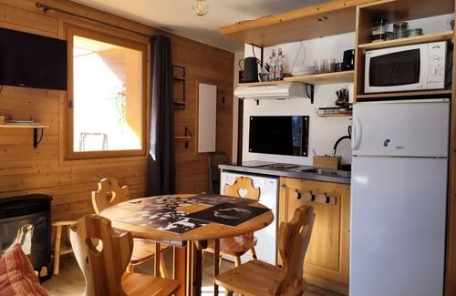 Pra Loup Apartment | Residence Pra Roustan - Spacious studio with large terrace and beautiful open view in Pra Loup